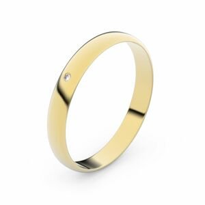 Zlatý snubní prsten FMR 4D30 ze žlutého zlata, S2 46