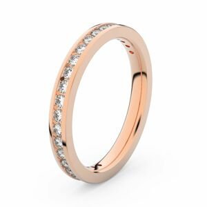 Zlatý dámský prsten DF 3893 z růžového zlata, s briliantem