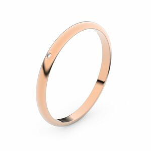 Zlatý snubní prsten FMR 4I17 z růžového zlata, S2 46