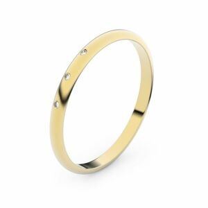 Zlatý snubní prsten FMR 4I17 ze žlutého zlata, S3 46