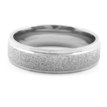 BRUNO Prsten z pískované chirurgické oceli S0396 - velikost 9