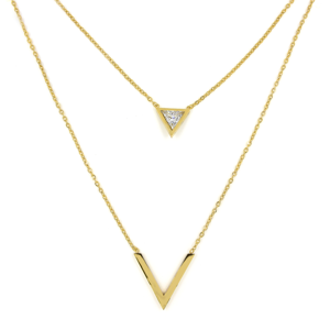 BRUNO Dvojitý dámský náhrdelník GOLD S2694