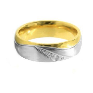 BRUNO Dámský prsten DUO GOLD S2882 - velikost 10 (EU: 61,5 - 63,5)