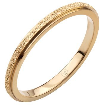 BRUNO Jemný prsten s pískováním ROSE GOLD S4054 - velikost 5 (EU: 49 - 51)