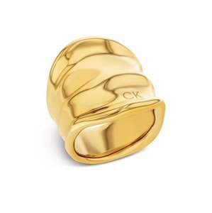 Calvin Klein Masivní pozlacený prsten Elemental 35000646 54 mm