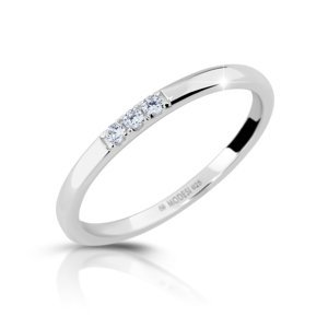 Modesi Něžný stříbrný prsten se zirkony M01014 59 mm