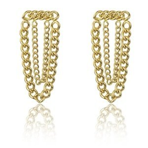 Marc Malone Krásné pozlacené náušnice Celine Gold Earrings MCE23134G