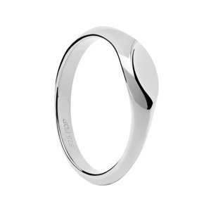 PDPAOLA Minimalistický stříbrný prsten Duke Vanilla AN02-A54 56 mm