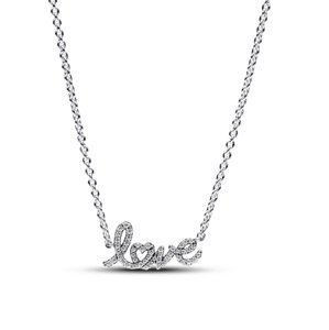 Pandora Originální stříbrný náhrdelník Love Moments 393076C01-45