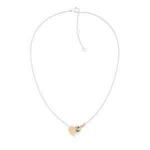 Tommy Hilfiger Slušivý ocelový náhrdelník s bicolor srdíčkem 2780878