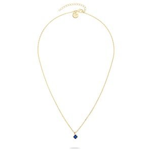 Tamaris Elegantní pozlacený náhrdelník s modrým zirkonem TJ-0539-N-45