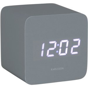 Karlsson Designové LED hodiny s budíkem KA5982GY