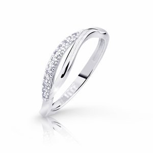 Cutie Diamonds Luxusní prsten z bílého zlata s brilianty Z8054-10-X-2-D 50 mm
