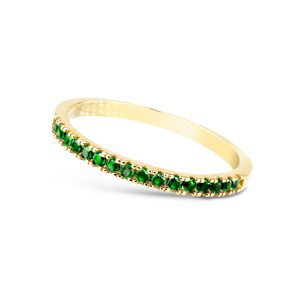 Cutie Diamonds Prsten ze žlutého zlata se smaragdy DZ6484-1670-SM-X-1 49 mm
