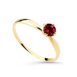 Cutie Diamonds Půvabný prsten ze žlutého zlata s rubínem DZ6726-2365-RU-X-1 48 mm