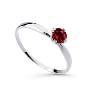 Cutie Diamonds Půvabný prsten z bílého zlata s rubínem DZ6726-2365-RU-X-2 53 mm