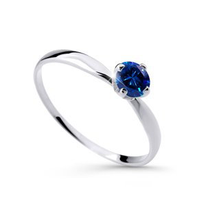 Cutie Diamonds Půvabný prsten z bílého zlata se safírem DZ6726-2365-SF-X-2 49 mm