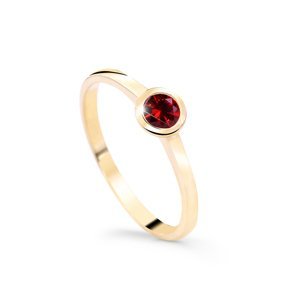 Cutie Diamonds Okouzlující prsten ze žlutého zlata s rubínem DZ8004-RU-X-1 48 mm