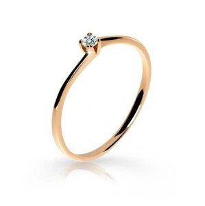 Cutie Jewellery Zásnubní prsten z růžového zlata Z6717-2943 49 mm