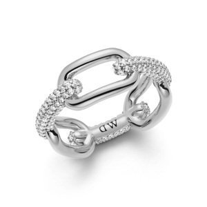 Daniel Wellington Elegantní prsten Crystal Link DW0040061 50 mm