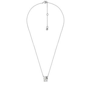 Michael Kors Slušivý stříbrný náhrdelník se zirkony MKC1660CZ040