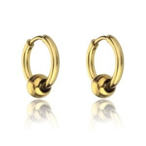 Marc Malone Pozlacené kruhové náušnice Everly Gold Earrings MCE23023G