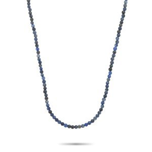 Rebel&Rose Pánský korálkový náhrdelník Midnight Blue RR-NL037-S-55
