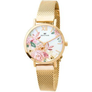 Bentime Dámské květinové hodinky 008-9MB-PT610119B