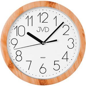 JVD Nástěnné hodiny s tichým chodem H612 Dark Brown
