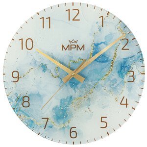 MPM Quality Nástěnné skleněné hodiny Onyx E09.4375
