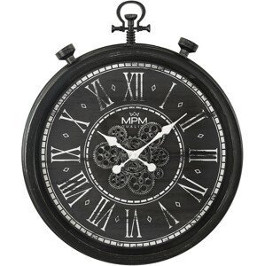 MPM Quality Designové plastové hodiny s ozubeným soukolím Vintage Timekeeper E01.4326.90