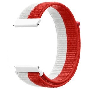 4wrist Provlékací řemínek pro Samsung 6/5/4 - White/Red
