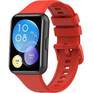4wrist Silikonový řemínek pro Huawei Watch FIT 2 - Red