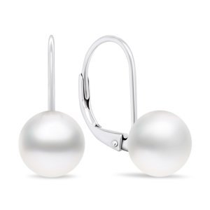 Brilio Silver Stříbrné perlové náušnice EA412W_EA413W 0,9 cm