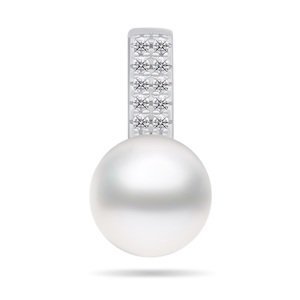 Brilio Silver Třpytivý stříbrný přívěsek s pravou perlou a zirkony PT90W