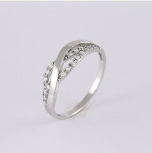 Brilio Silver Okouzlující stříbrný prsten se zirkony 426 001 00504 04 53 mm