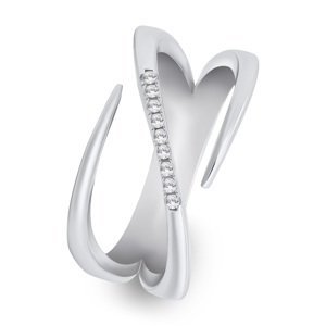 Brilio Silver Originální stříbrný prsten s čirými zirkony RI097W 52 mm