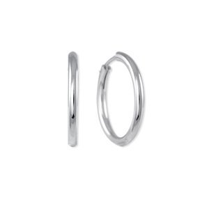 Brilio Silver Nestárnoucí stříbrné kruhy 431 001 0300 04 3 cm