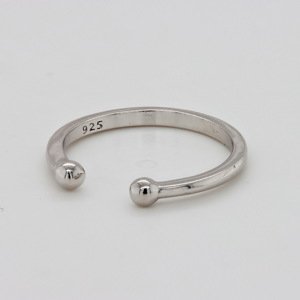 Brilio Silver Minimalistický otevřený stříbrný prsten RI104W 60 mm