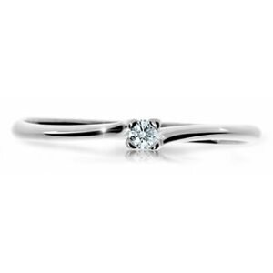 Cutie Diamonds Třpytivý prsten z bílého zlata s briliantem DZ6733-2948-00-X-2 62 mm