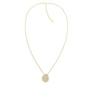 Calvin Klein Slušivý pozlacený náhrdelník s krystaly Fascinate 35000331
