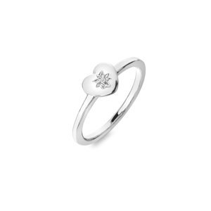 Hot Diamonds Romantický stříbrný prsten s diamantem Most Loved DR241 60 mm