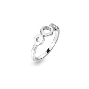 Hot Diamonds Elegantní stříbrný prsten s diamantem Balance DR243 50 mm