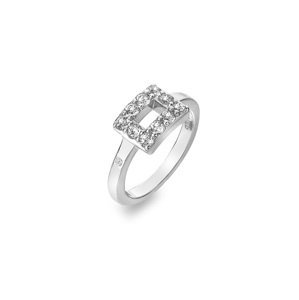 Hot Diamonds Stříbrný prsten s diamantem a topazy Echo DR240 52 mm