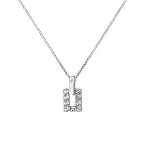 Hot Diamonds Stříbrný náhrdelník s diamantem a topazy Echo DP898