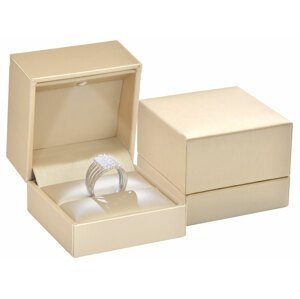 JK Box Luxusní LED osvětlená koženková krabička na prsten ZK-2/L/A20