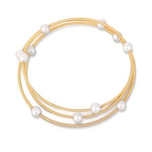JwL Luxury Pearls Bronzový náramek s pravými perlami JL0756