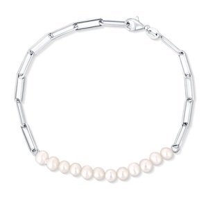 JwL Luxury Pearls Fashion stříbrný náramek s perlami JL0757