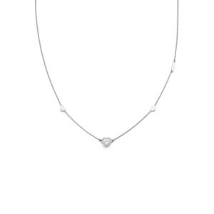 Liu Jo Půvabný ocelový náhrdelník se srdíčky Essential LJ2169