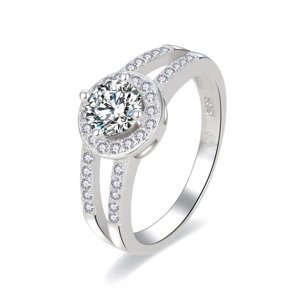 MOISS Stylový třpytivý prsten ze stříbra Serafina R00027 52 mm